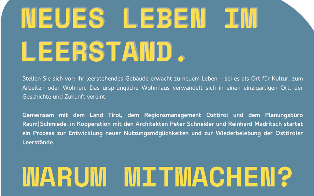 Leerstandsinitiative: Neues Leben im Leerstand